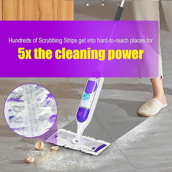 18 Pack Disposable Power Mop Refills for Swiffer Power Mop - 5X Cleaning Power Mop Pads for All Multi-Surface Hardwood Floor Cleaning, 12 Layers Thickened Durable | Super Absorbent | Unscented