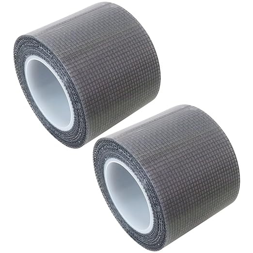 2-Pack Black Fiberglass Screen Repair Tape, 2" x 16.5 FT Strong Adhesive Patch Fit for Windows & Doors
