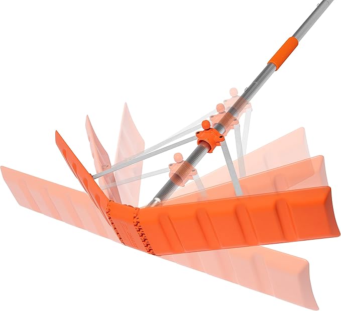 Snow ROOF RAKE, 36-INCH Blade, Collapsible, Extreme Durability, Compact, EZ Storage, (Pole Sold SEPARETELY)…