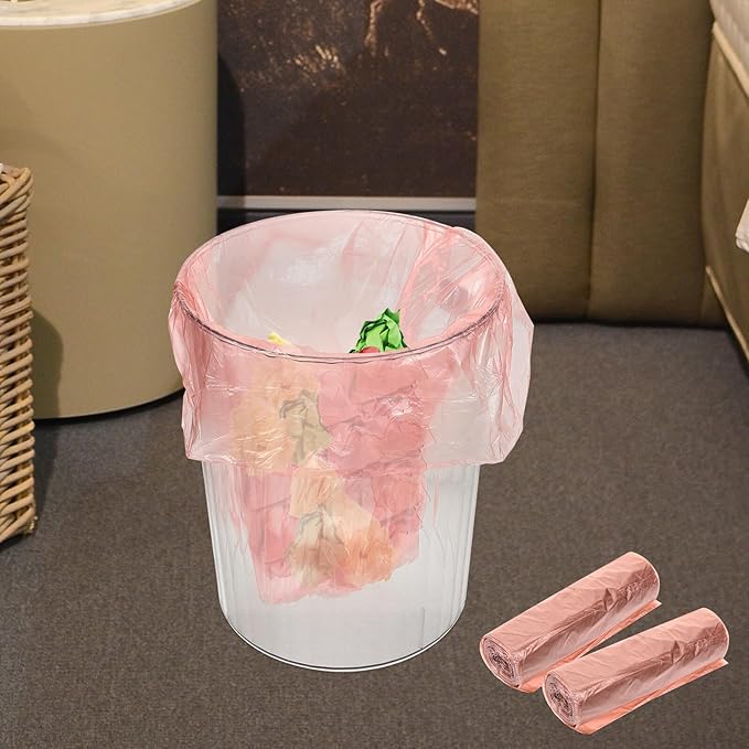 SUPVOX 100Pcs Gold Disposable Garbage Bags Thickened Corn Starch Waste Bags for Kitchen Bathroom Office Home Use Rubbish