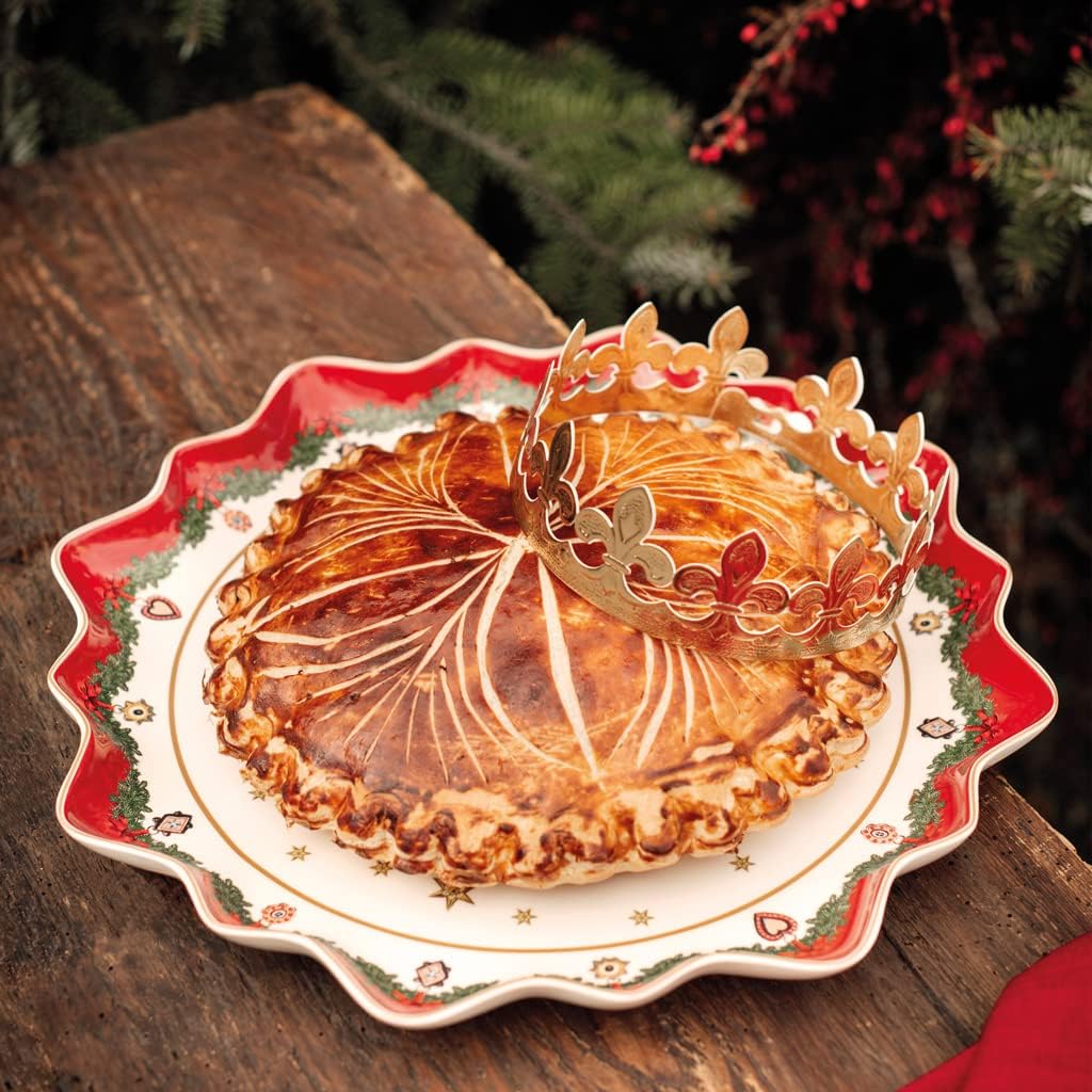 Villeroy & Boch 14-8332-2281 Fantasy Pastry Plate, Porcelain, Red, Small
