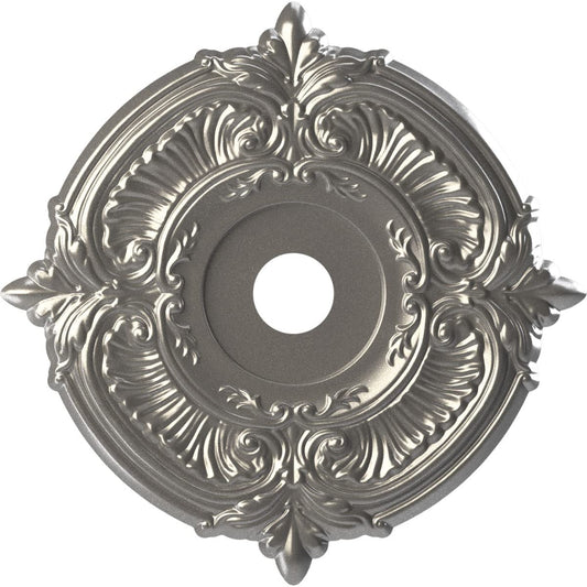 Ekena Millwork 22Od X 3 1/2Id X 1P Attica Thermoformed Pvc Ceiling Medallion (Fits Canopies Up To 7 3/4), Aged Dark Steel