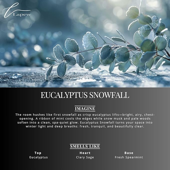 Eucalyptus Snowfall Carpet Freshener Powder Value Size 36 oz | Powerful Odor Eliminator for Home | Upholstery Deodorizer | Carpet Deodorizer | Cat Litter Box