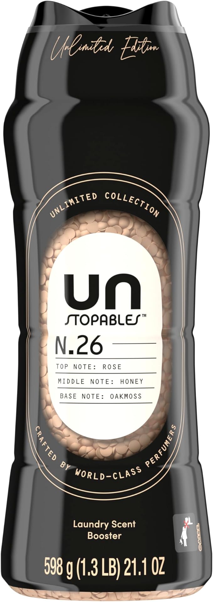 Downy Unstopables Unlimited Collection In-Wash Laundry Scent Booster Beads, No. 26, Fine Fragrance, Long-Lasting Fresh Scent Beads, 21.1 oz