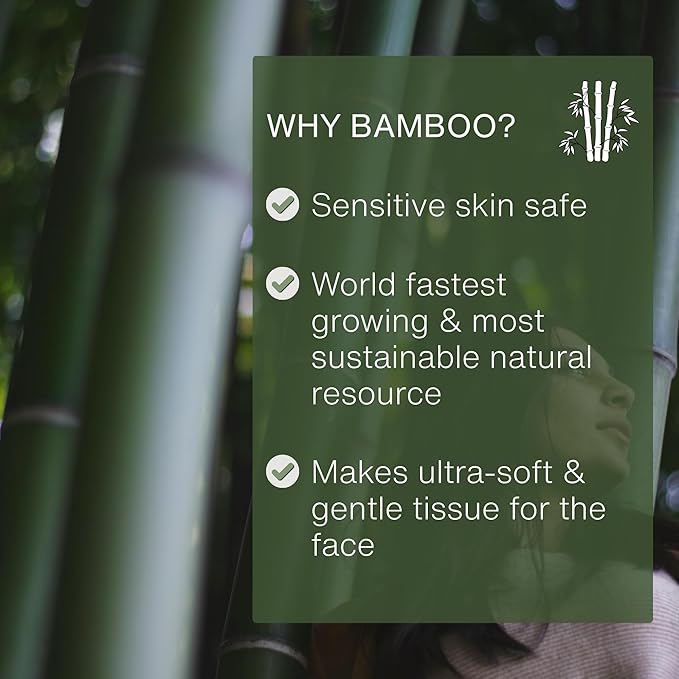 Green Generation Bamboo Toilet Paper & Facial Tissues Bundle – 3-Ply Soft, Organic, Hypoallergenic, Septic Safe, FSC Certified