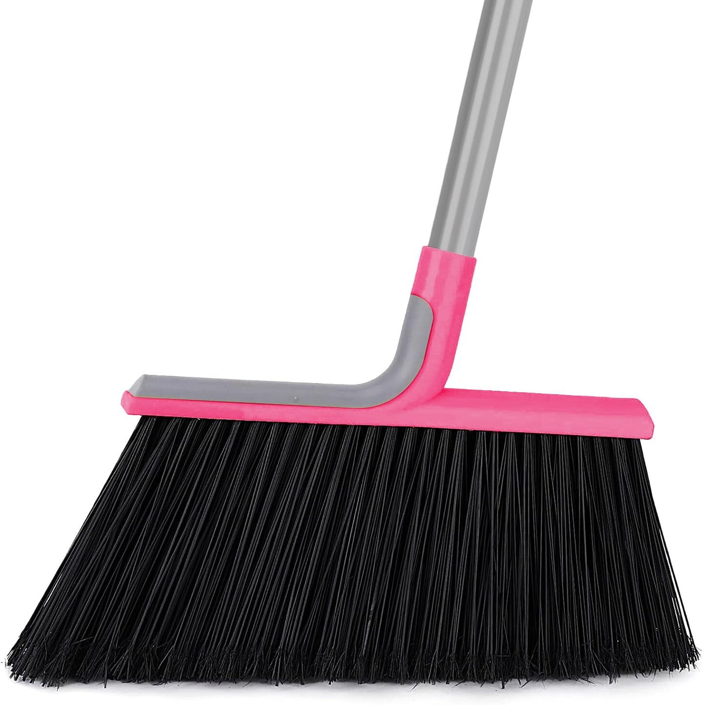 KeFanta Heavy Duty Broom, Outdoor Broom with 54.7" Long Handle, Commercial Brooms for Sweeping Outdoor Concrete Courtyard Garage Patio Indoor Home Floor Kitchen Office Lobby