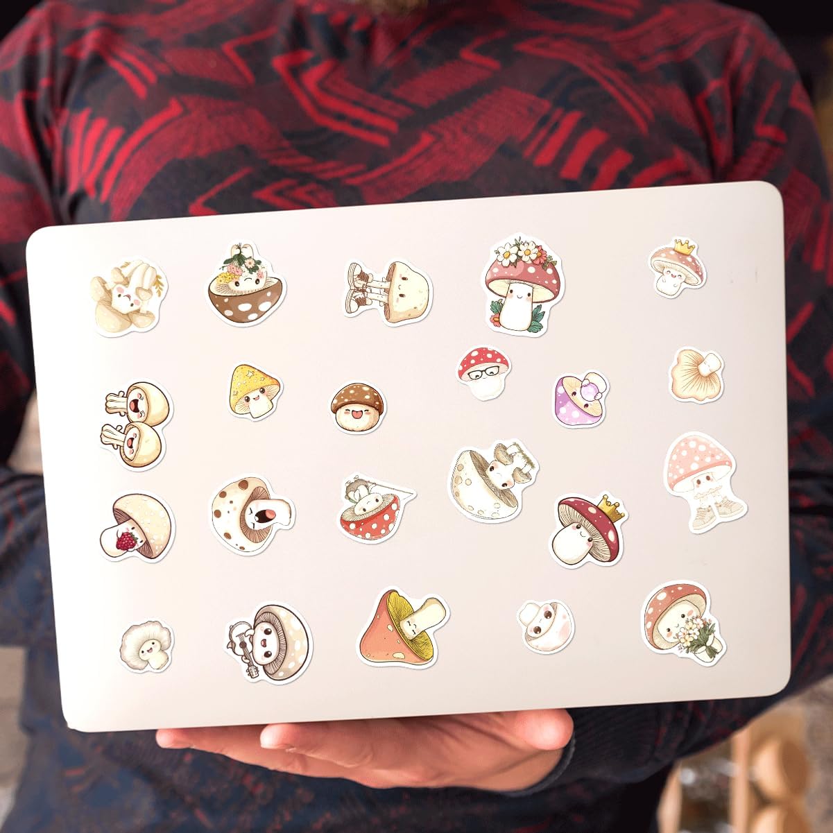 Cute Mushroom Sticker Pack 108Pcs Aesthetic Vinyl Stickers for Teen Girls Journaling Scrapbooking Laptop Water Bottles Phone Case DIY Decor Bike Bumper Car