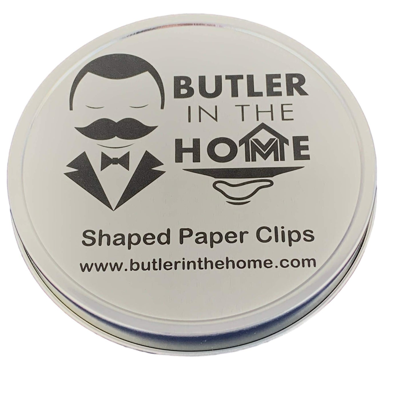 Graduation Cap Shaped Paper Clips 100 Count – Silver Decorative Paper Clips in Tin – Graduation Party Favors, Desk Accessories – Butler in the Home