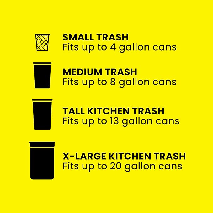 Glad ForceFlex Tall Kitchen Drawstring Trash Bags, 13 Gal, Gain Lavender, 80 Ct (Package May Vary)