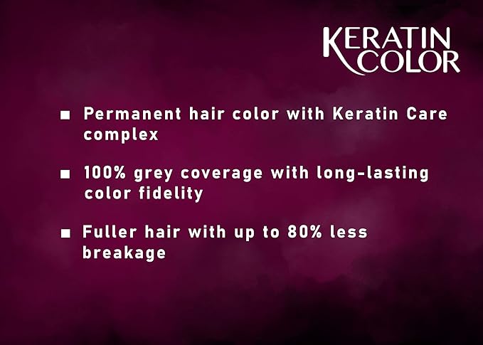 Schwarzkopf Keratin Color 7.55 Dark Golden Blonde Permanent 100% Gray Coverage