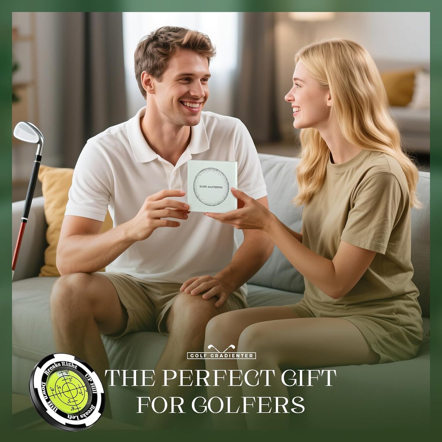 Golf Ball Marker - SmartLevel Ball Marker with High Precision Horizontal Bubble | Golf Putting Training Aid Accessories for Men & Women