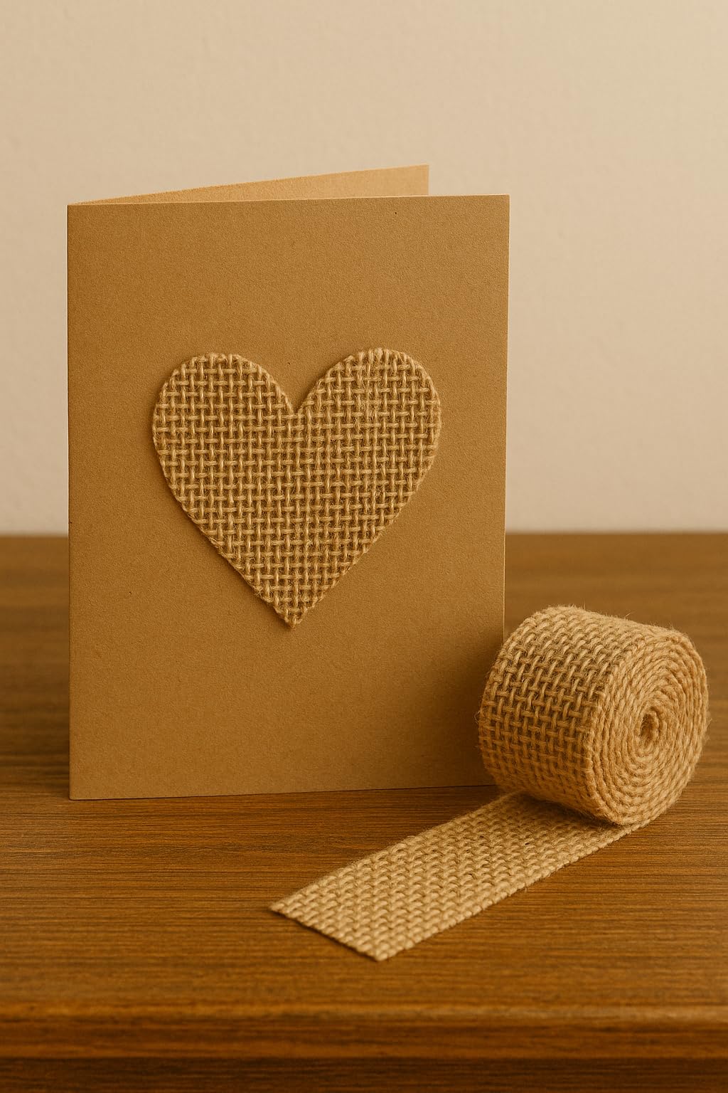 LWR CRAFTS Natural Burlap Ribbon 6 Inch x 32 Feet - Jute Fabric Webbing for Rustic Wedding Decorations, Table Runners, Chair Sashes, DIY Crafts & Christmas Wreath
