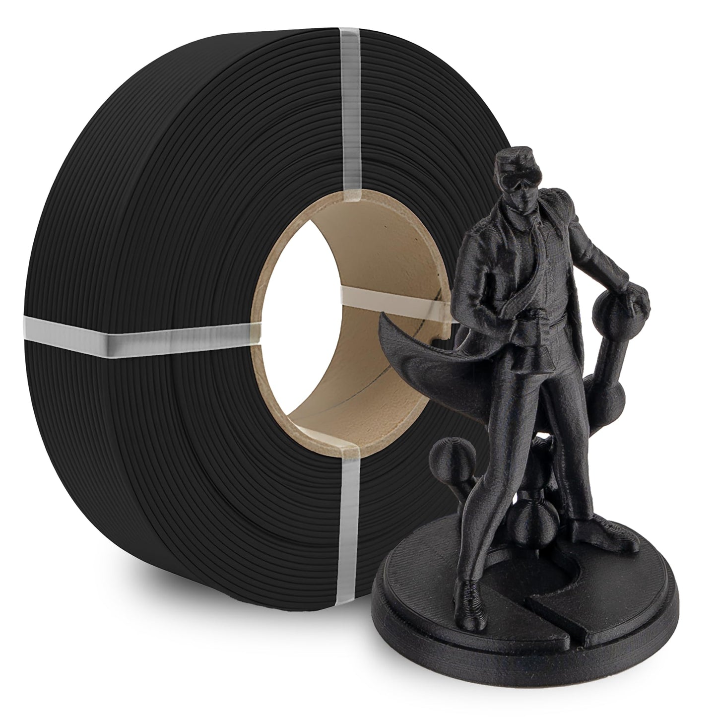 Polymaker Panchroma Refill Spool Matte Charcoal Black PLA 3D Printing Filament Refill, Compatible with All Reusable Spools and A