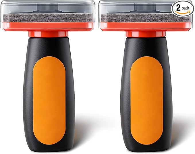 2 Pack Car Glass Cleaner Oil Film Clean Brush, 120ml Glass Oil Film Remover, 2026 New Windshield Cleaner Tool for Automotive Windshield/Window/Mirror, Improve Visibility (Clear Solution+Brush Board)