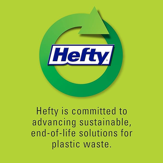 Hefty Small Garbage Bags, Flap Tie, Lavender & Sweet Vanilla Scent, 4 Gallon, 26 Count (Pack of 12)