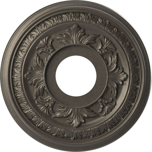 Ekena Millwork Cmp13Badst Baltimore Thermoformed Pvc Ceiling Medallion (Fits Canopies Up To 5 1/4), 13Od X 3 1/2Id X 3/4P, Unive