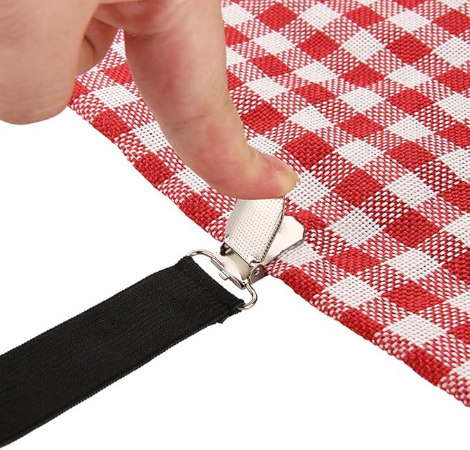 2Pcs Bed Fitted Sheet Straps Clips, Adjustable Crisscross Sheets Clip Holder Fasteners Suspenders for Mattress Cushion Cribs Elastic Sheet Strap Fitted Sheet Corner Holder (White)