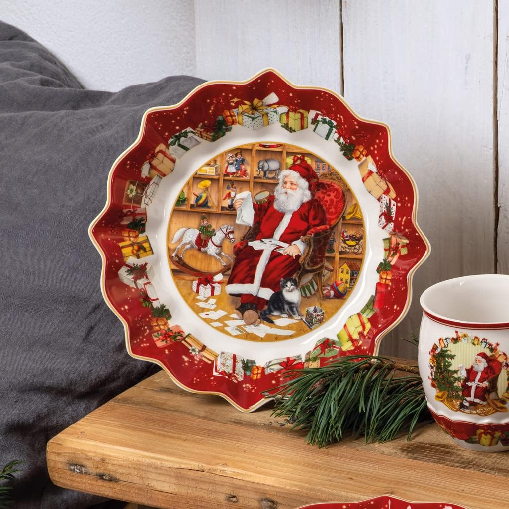 Villeroy & Boch 14-8332-3635 Pastry Plate, Porcelain, Red