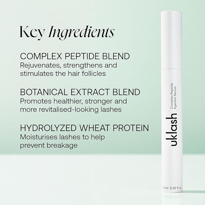 UKLASH Eyelash Complex Serum - #1 Rated Lash Serum for Longer, Stronger Lashes - Cruelty-free, Prostaglandin & Paraben-free - Recommended for All Skin Tones