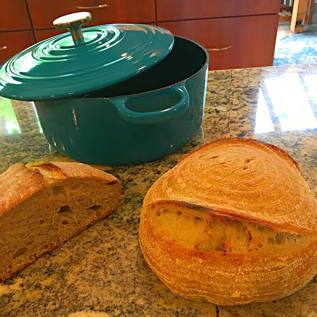 Chantal Cast Iron Dutch Oven Set, 3 and 7 qt, US Formulated Premium Enamel, Marigold