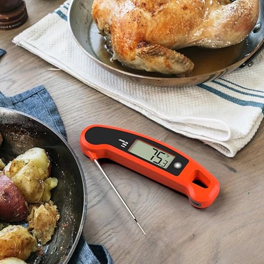 Lavatools Javelin® PRO Classic Ultra-Fast 2-Second Professional Digital Instant Read Meat Thermometer for Grill and Cooking, Auto-Rotating Backlit Display, IP65 Water Resistant, NSF Certified – Wasabi