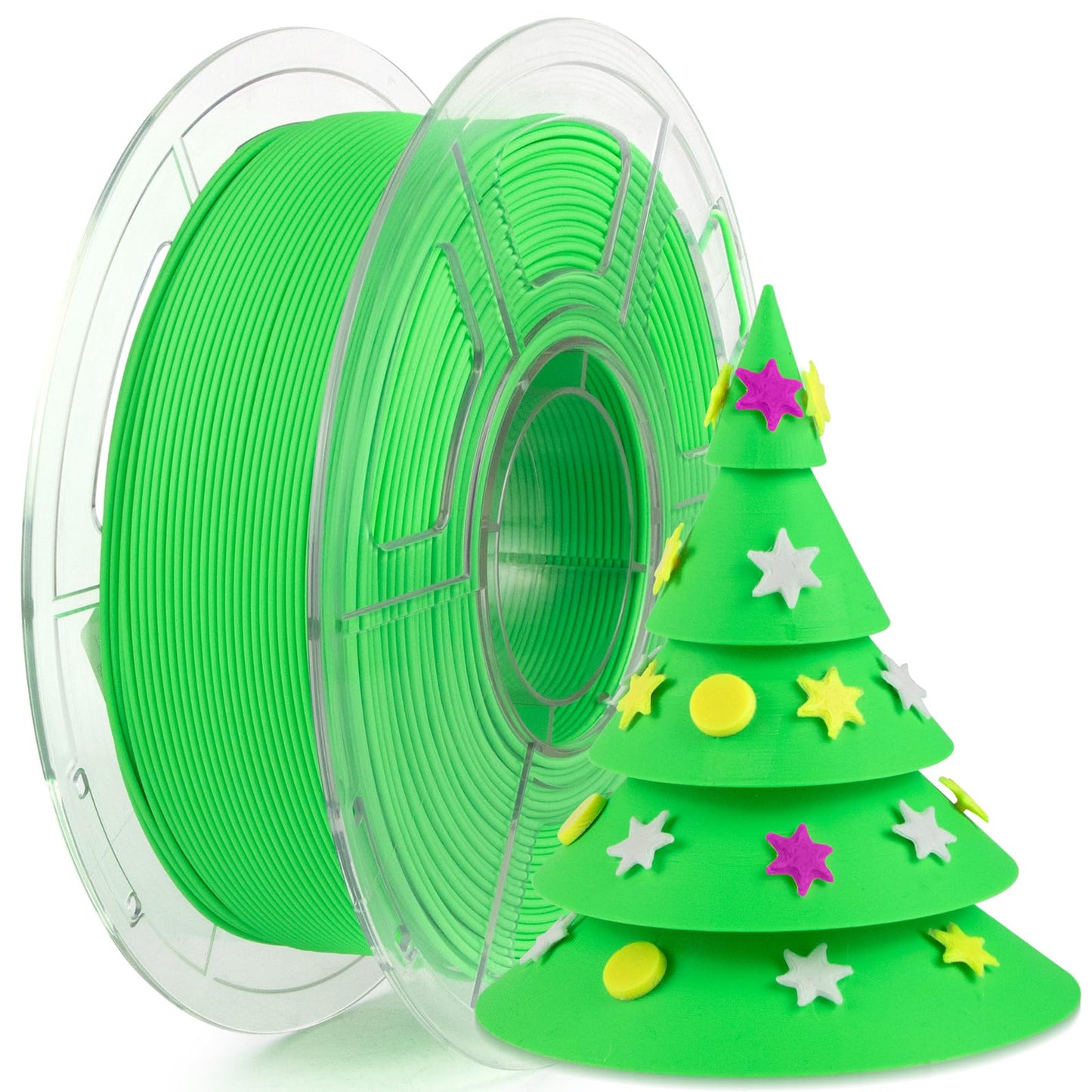 iSANMATE Rapid Matte PLA Filament 1.75mm, 3D Printer Filament Matte Filament Apple Green, Fast Printing Speed PLA, Dimensional A