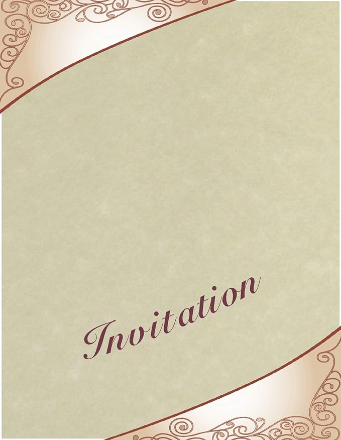 125 Natural Parchment 65lb Cover Paper Sheets 4" X 9" (4X9 Inches) #10 Envelope Insert Size - Printable Old Parchment Semblance