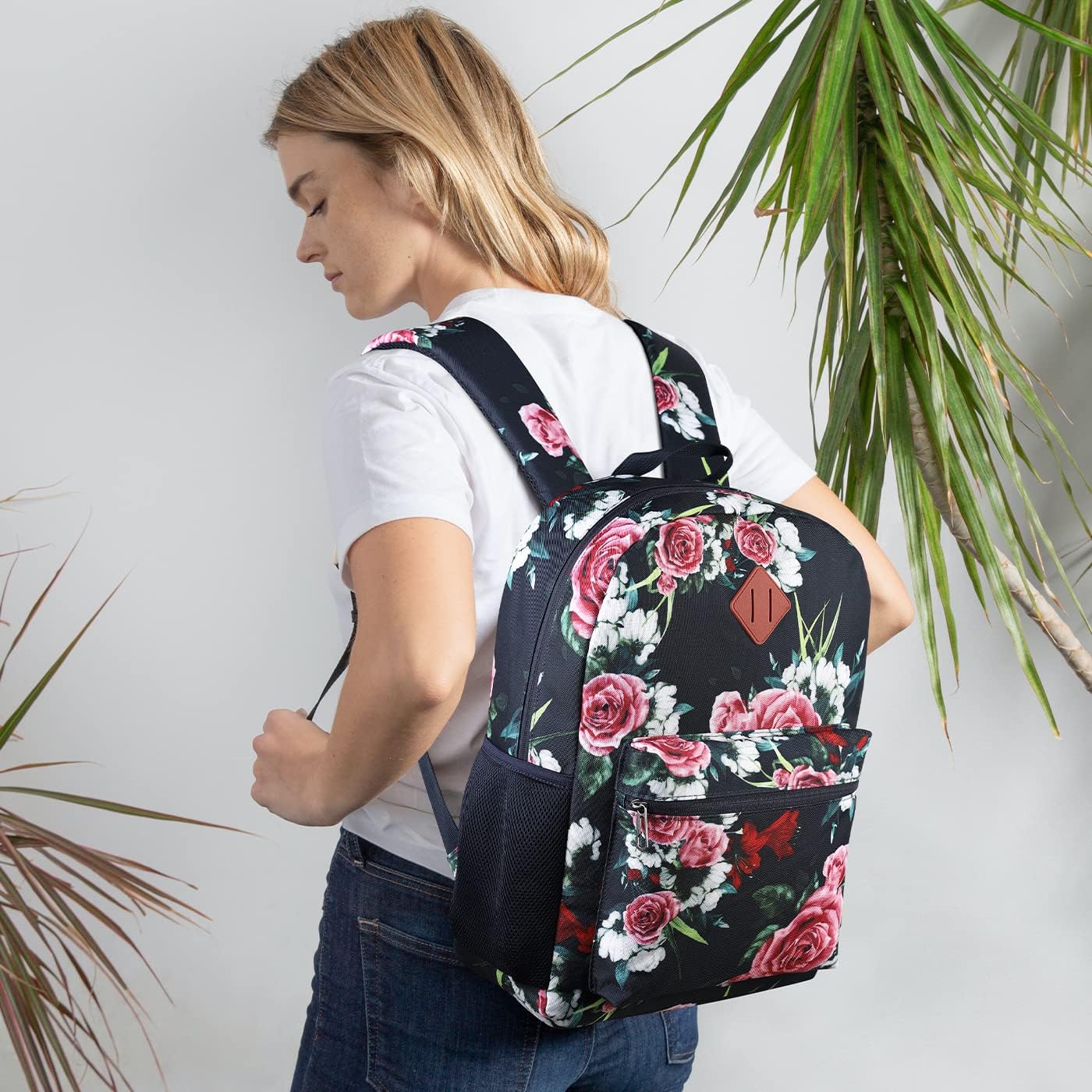 School Backpack,Casual Bookbag Women and Teen Girl Schoolbag with USB Port for High School College Office Work Travel