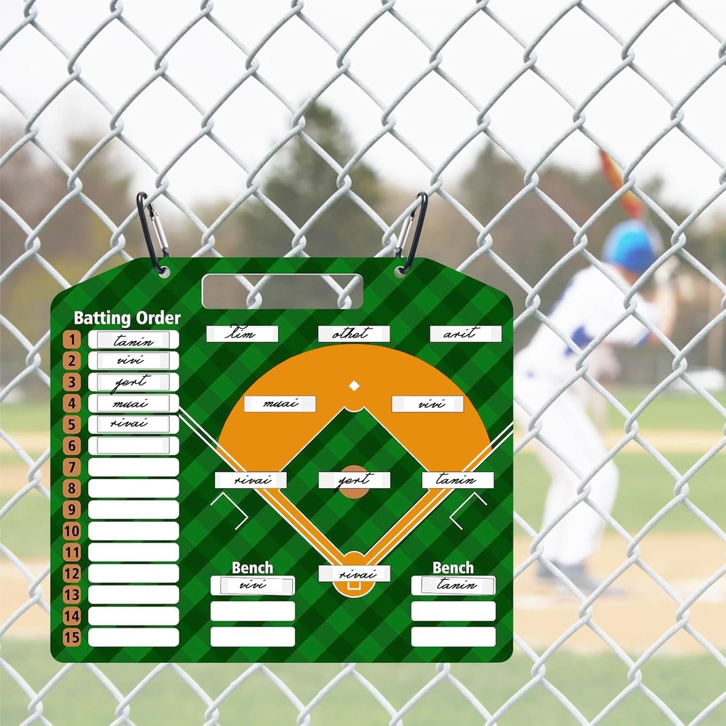 Magnetic Baseball Lineup Board | Baseball Dry Erase Coaching Broad | Softball Lineup Cards Marker Boards | Baseball Clipboard for Coaches | Baseball Lineup Board for Dugout