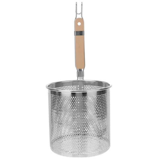 1pc Stainless Steel Filter Spoon Handle Colander Practical Cookware Strainer Kitchen Cookware Noodle Colander Stainless Steel Cooking Tool Kitchen Supply