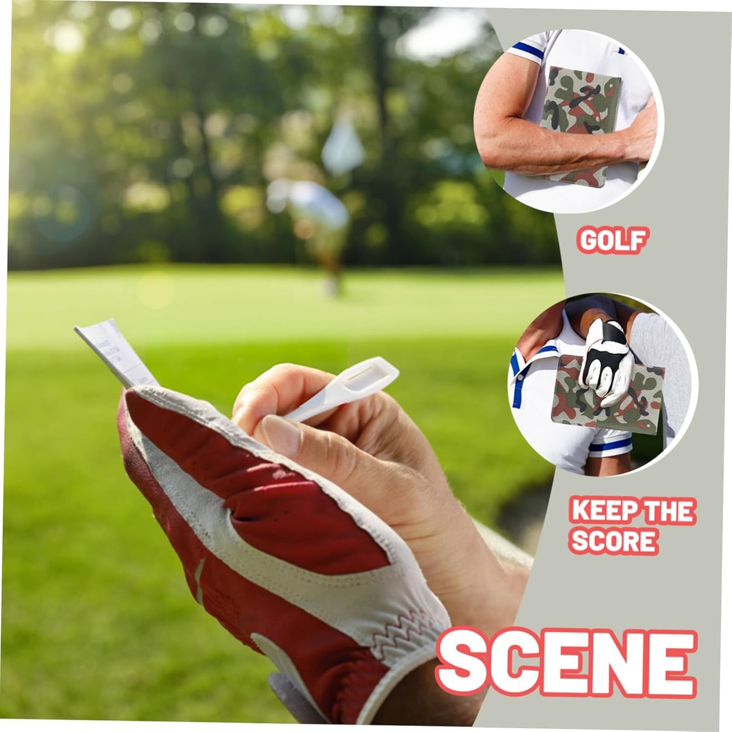 Golf Score Book Professional Scorecard Book Oxford Cloth Cover Golf Log