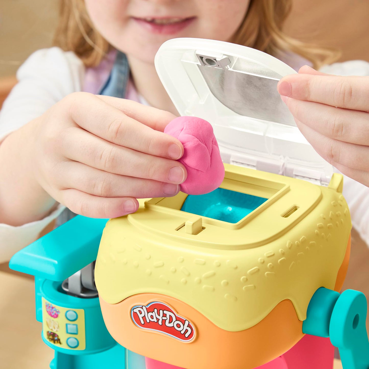 Play-Doh Donut Drop Shop Playset, Play Food Toy, Kids Arts & Crafts, Easter Gift for Kids 3+ Years