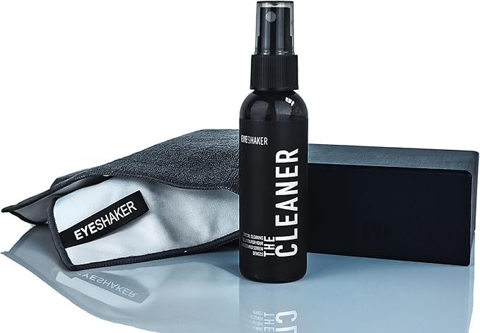 Screen Cleaning Set with Microfiber Cloth Cleaning Solution and Spray Bottle - Display Cleaner for LCD, LED, QLED, OLED, TFT monitors and Mobile Phone Displays