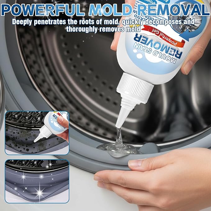 Stain Remover Gel,8 Fl Oz Washing Machine Cleaner for Grout Caulk, Bathroom, Shower, Bathtub, Refrigerator Cleaning Solution, Front Load Washer Gasket, Grout Cleaner