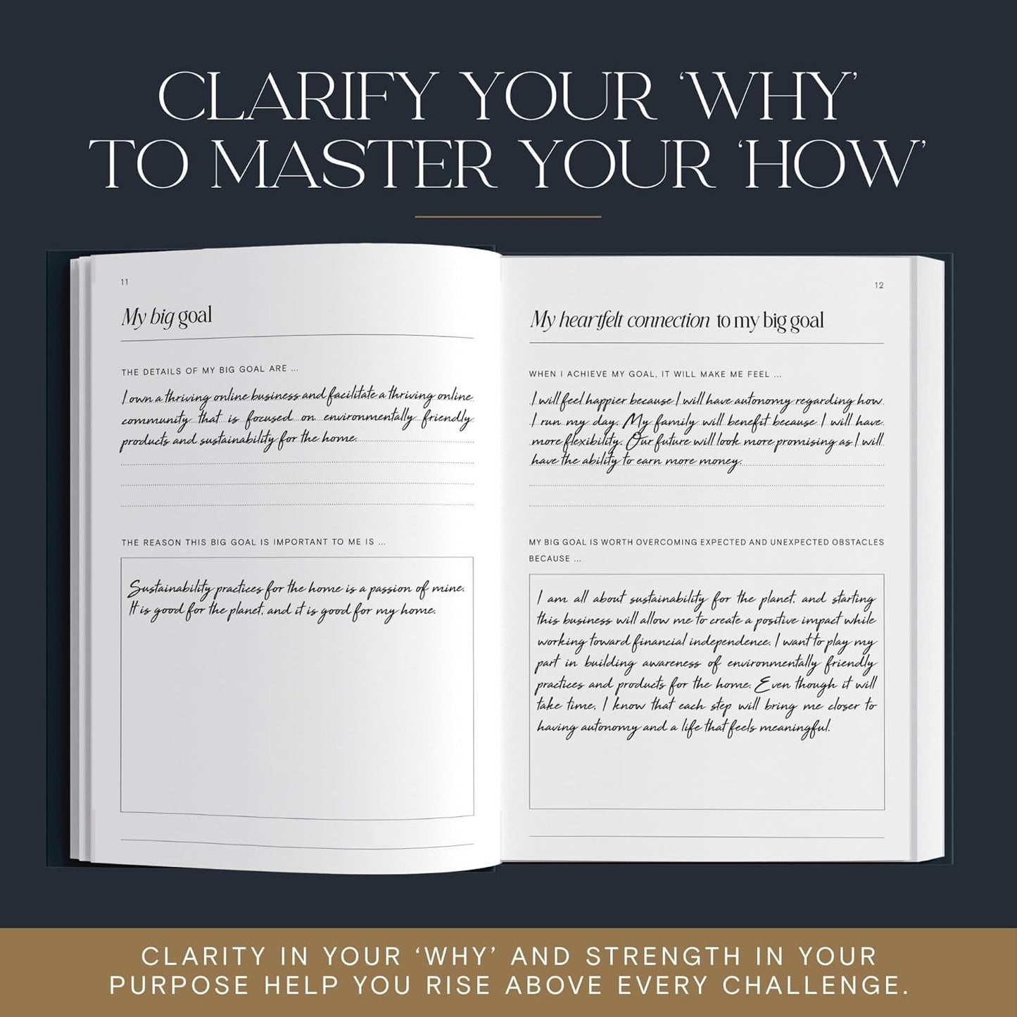 90 Day Goal Setting Journal & Undated Planner - Guided Productivity Journal with Weekly Self Reflection, Goal Tracker, and Prompts for Personal Development & Self-Improvement