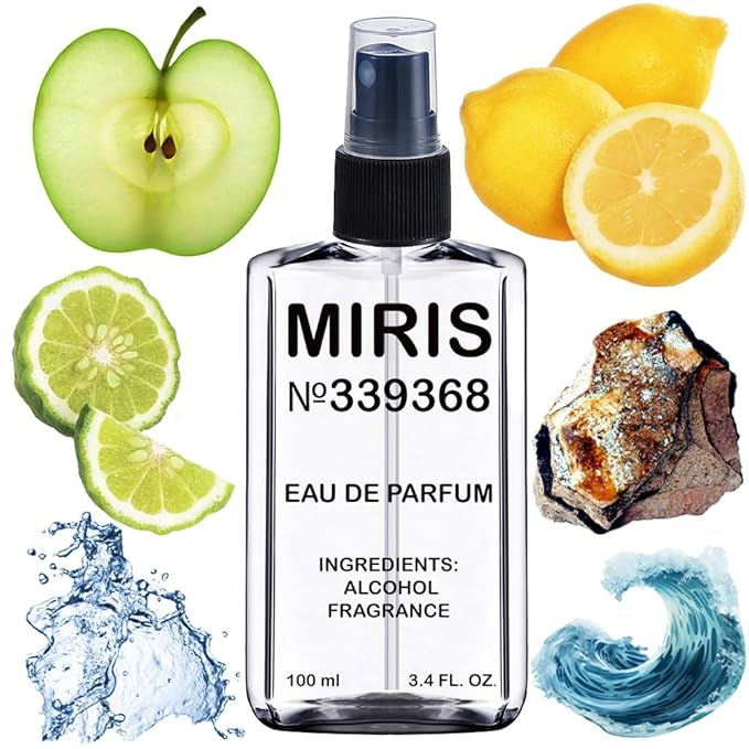 MIRIS No. 339368, Inspired by Aqva Homme Atlantiqve, Long-Lasting Eau de Parfum for Men, Spray 3.4 Fl Oz / 100 ml
