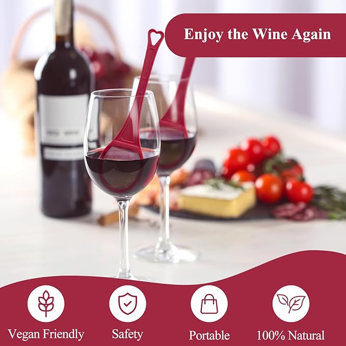 Clerona Wine Filters, the Wine Purifier, Sulfite and Histamines Remover - Naturally Eliminate Allergies & Sensitivities (Pack of 24)