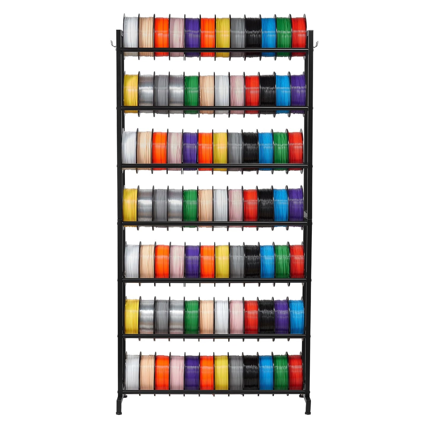 Vevor 3D Printer Filament Storage Rack, 7 Tier Heavy Duty Storage Shelves For 3D Printing Filaments, Filament Spool Holders Rack