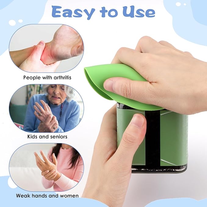8 Pcs Rubber Jar Opener Gripper Pad, Multi Shape Silicone Bottle Grip Set with Round, Square and Flower Pads, Non Slip Cap Grip for Seniors, Kitchen Tools and Jar Grippers for Easy Opening