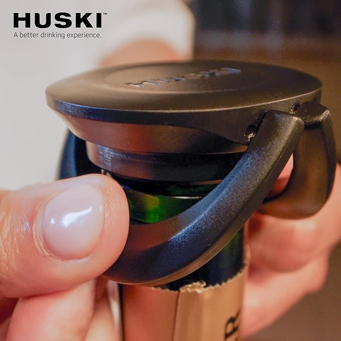 Huski BubbleLock™ Bottle Stopper | NEW | Compact & Convenient Champagne Stopper | Wine & Bar Accessories | Fits in the Huski Champagne Cooler | Wine Gifts