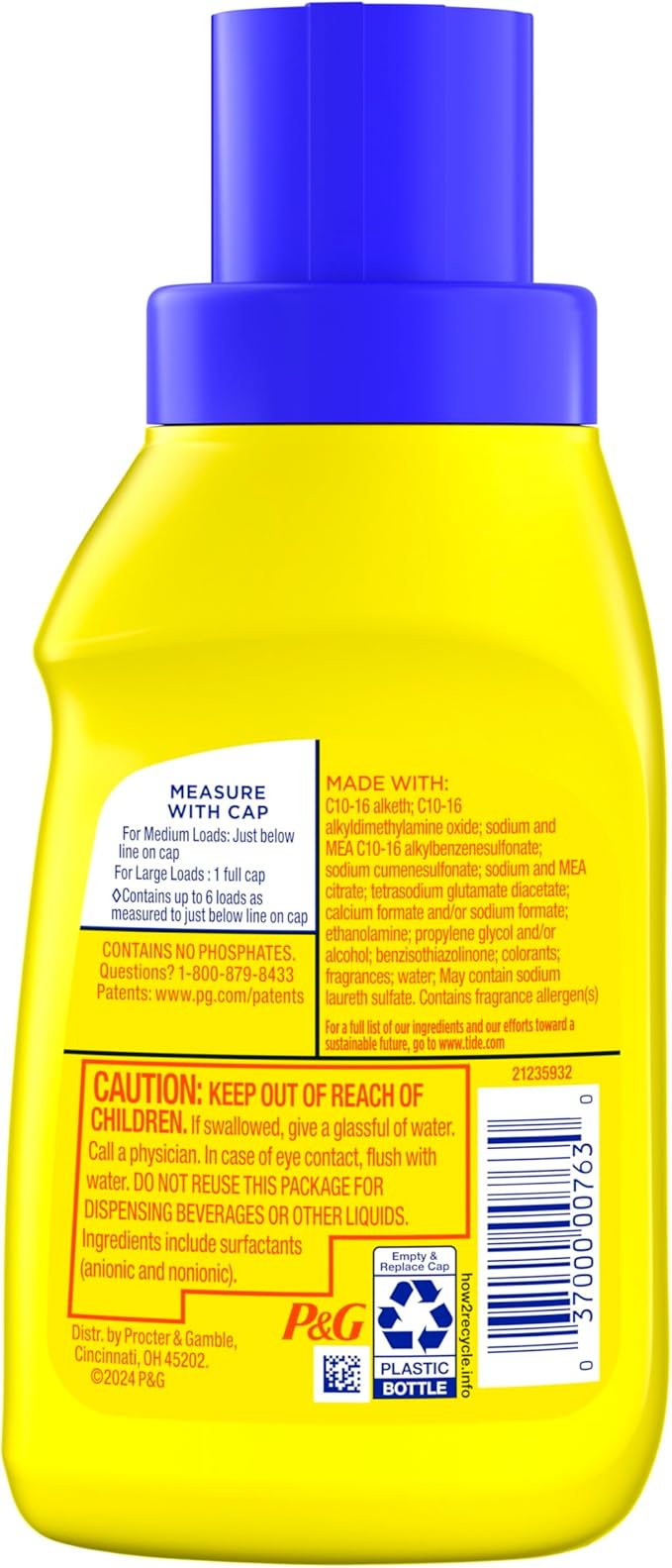 Tide Simply All-In-One Liquid Laundry Detergent, Refreshing Breeze Scent, 6 Loads, 10 fl oz