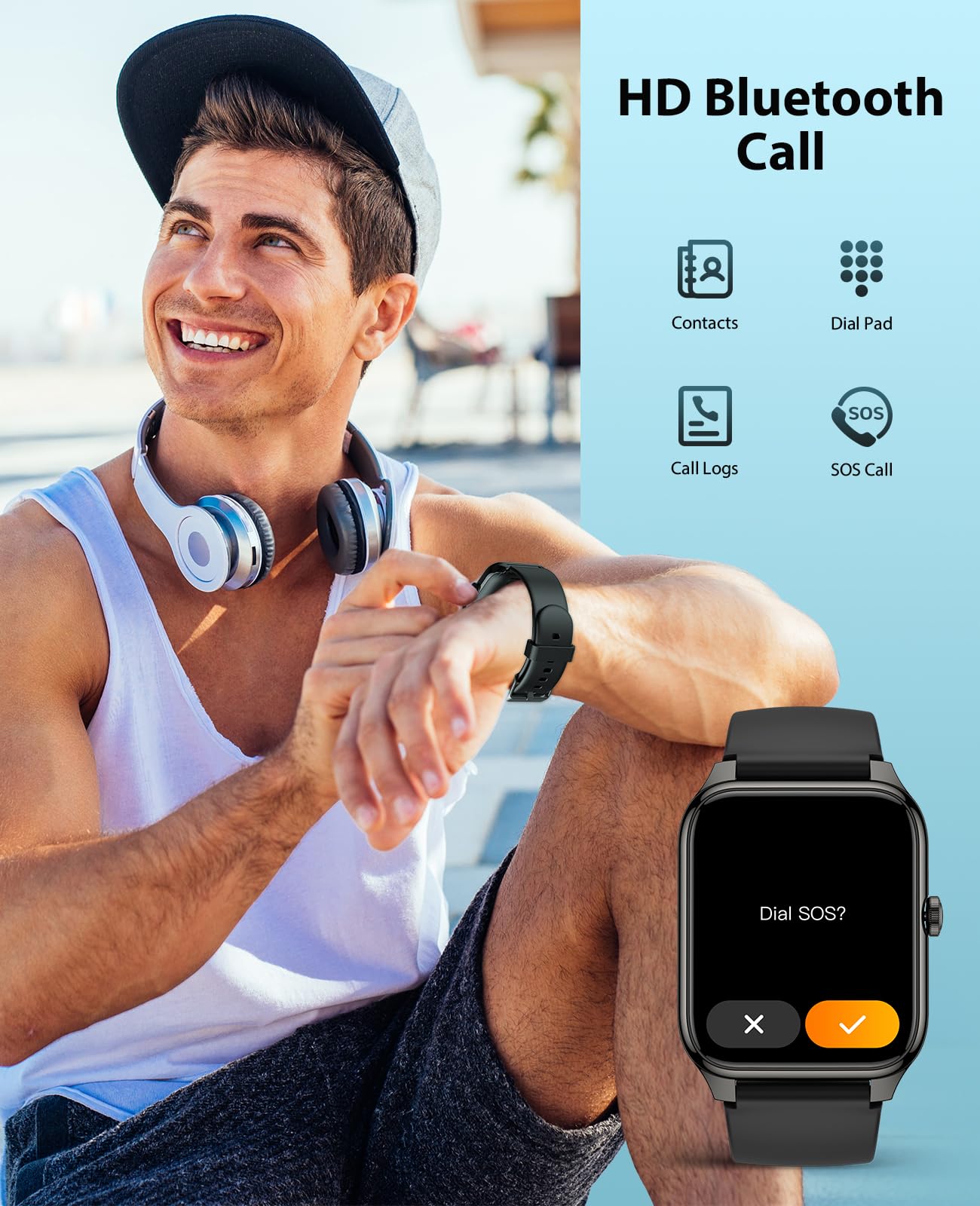 Egqinr Smart Watch, 1.78 Amoled 368 * 448 Hd Screen, 69 Sports Modes Fitness Tracker With Heart Rate, Blood Oxygen, Sleep, Ip68