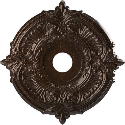 Ekena Millwork Cmp19Atamb Attica Thermoformed Pvc Ceiling Medallion (Fits Canopies Up To 6 3/4), 19Od X 3 1/2Id X 1P, Textured M
