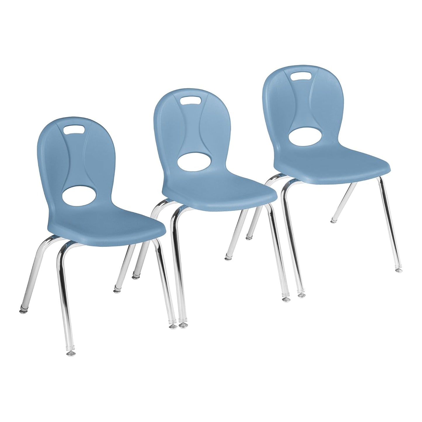 Learniture Structure Series School Chair, 18" Seat Height, Blue LNT-118-CSW-SB (Pack of 4)