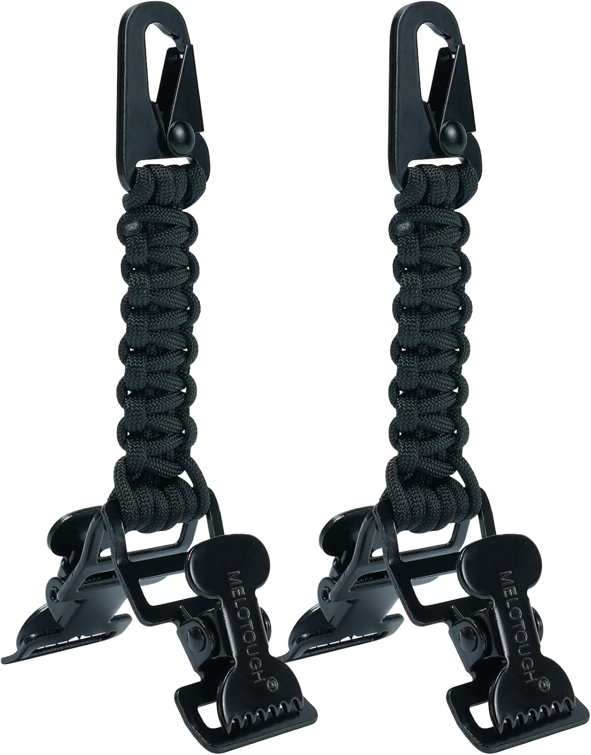 MELOTOUGH Glove Clips Tactical Glove Clip Paracord Work Glove Clip Holder with 2 Alligator Clips for Tactical Backpack,Tool Belt,Outdoor Accessory