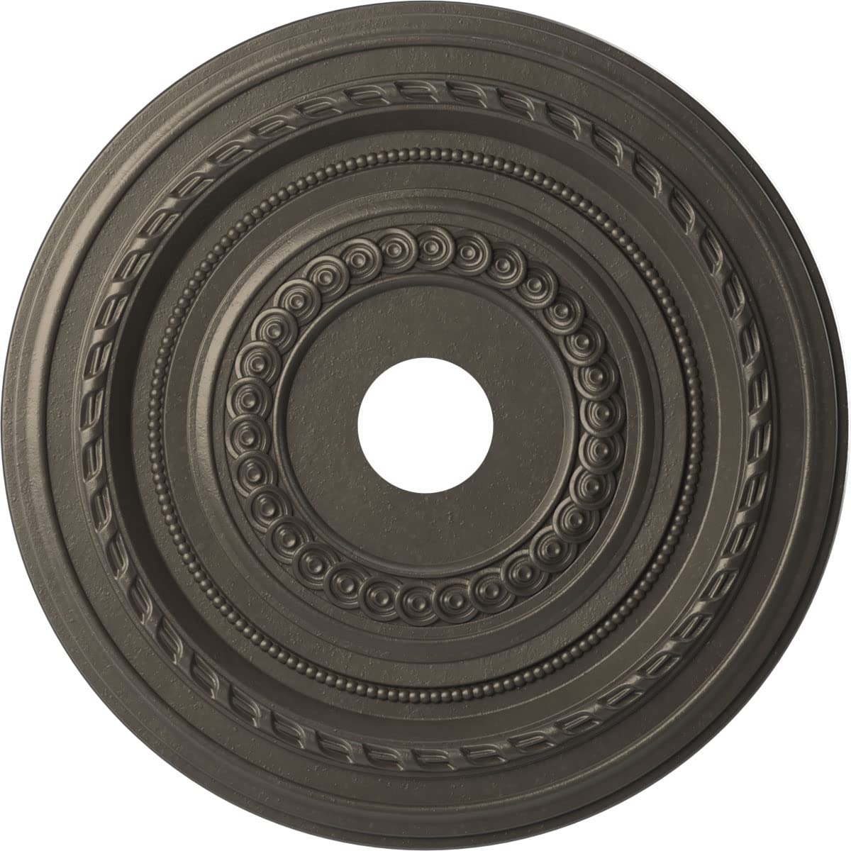 Ekena Millwork Cmp22Codst Cole Thermoformed Pvc Ceiling Medallion (Fits Canopies Up To 6), 22Od X 3 1/2Id X 1P, Universal Aged M