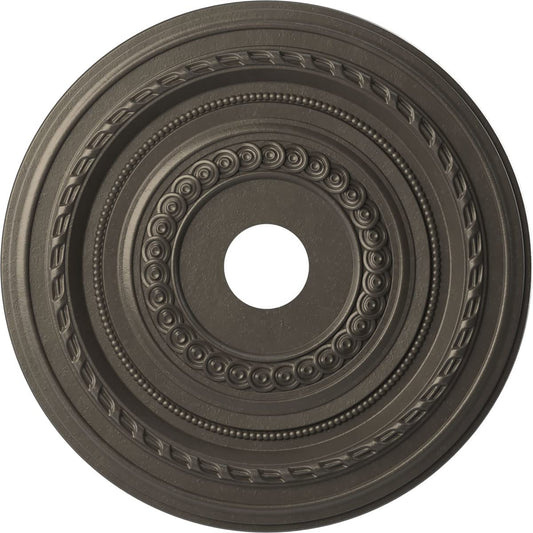 Ekena Millwork Cmp22Codst Cole Thermoformed Pvc Ceiling Medallion (Fits Canopies Up To 6), 22Od X 3 1/2Id X 1P, Universal Aged M