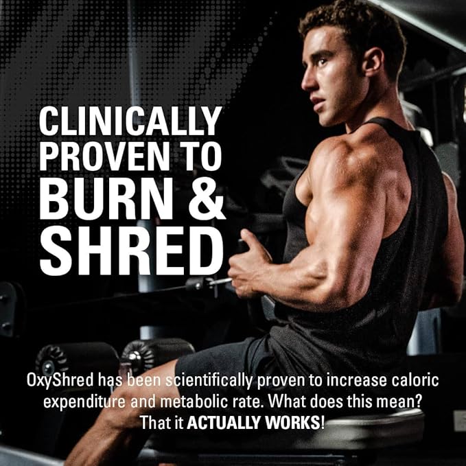 EHP Labs OxyShred Pre Workout Powder - Preworkout Powder with L Glutamine & Acetyl L Carnitine, Energy Boost Drink - Gummy Snake, 60 Servings