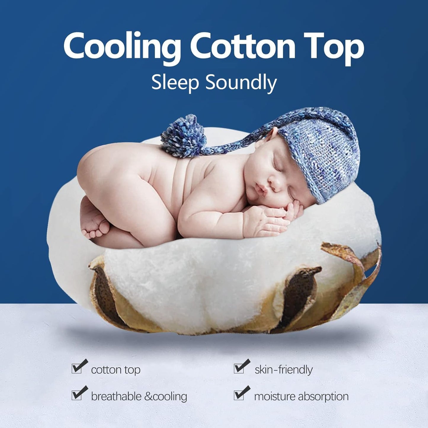 COONP Twin Mattress Topper, Extra Thick Pillowtop, Cooling Plush Mattress Pad Cover Cotton Top Bed Topper Protector with 8-21 Inch Deep Pocket