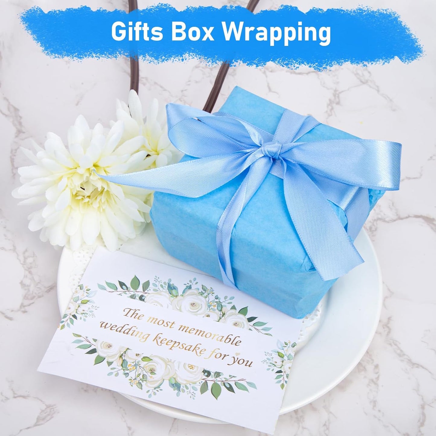 VGOODALL 450 Sheets Blue Tissue Paper, 11.5×8 Inch Gift Wrapping Paper Bulk for Christmas Birthday Decor DIY Project Crafts, 6 Colors
